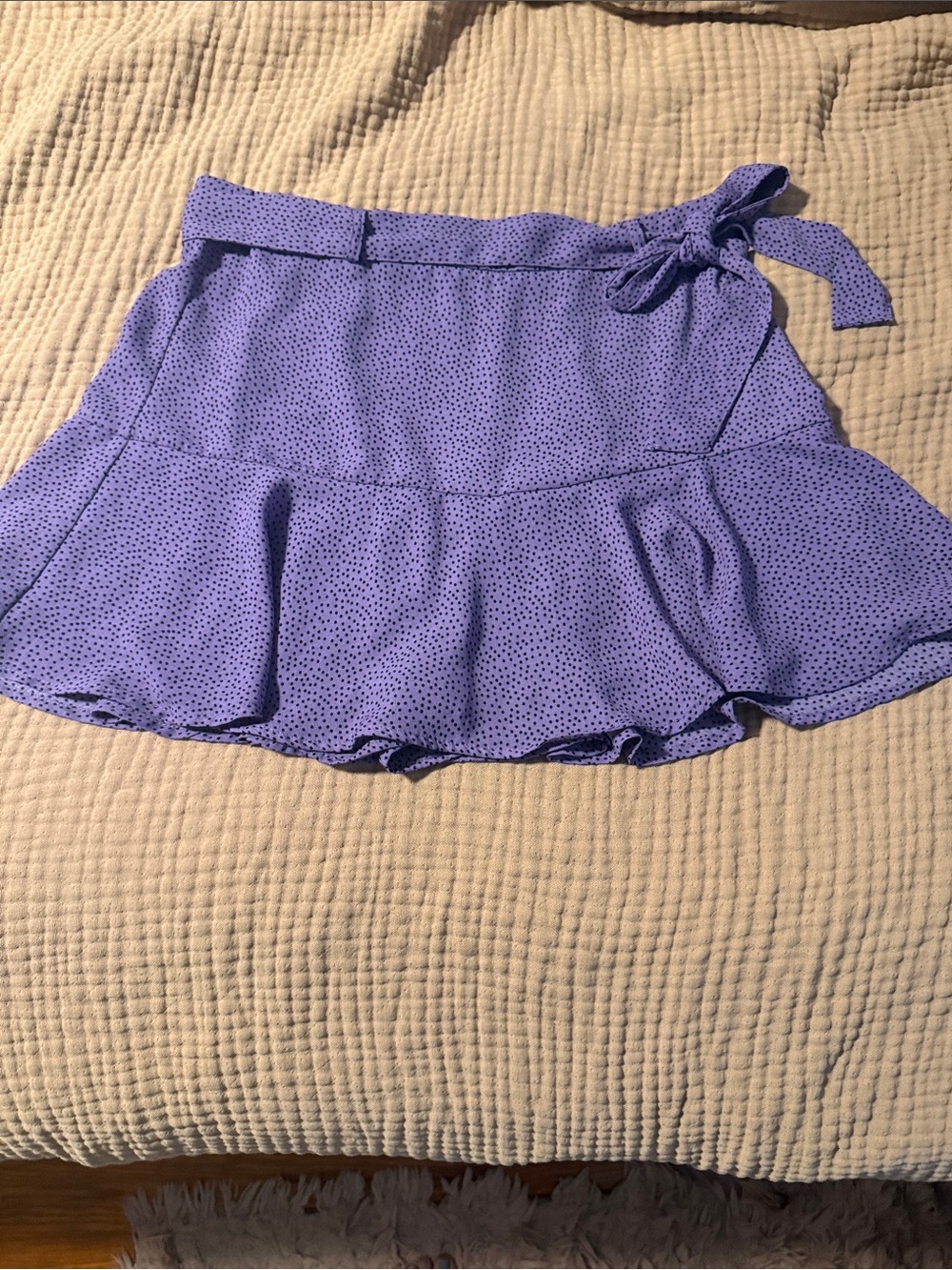 Love For Humanity Purple Polka Dot Mini Skort